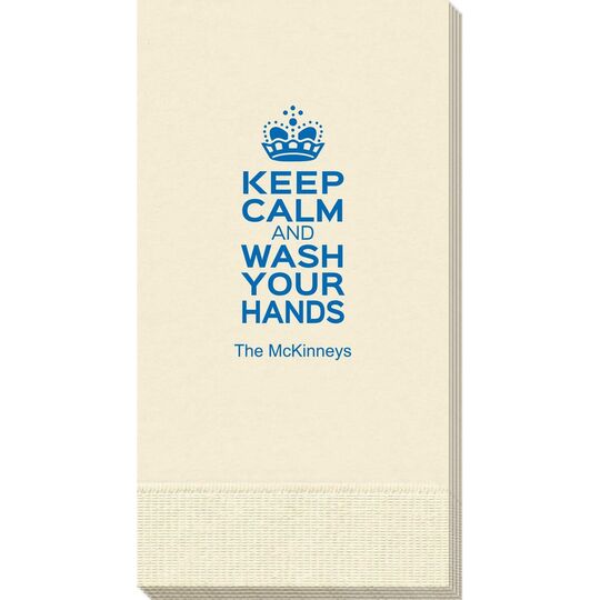 Keep Calm and Wash Your Hands Guest Towels